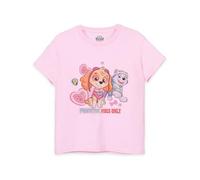 PAW PATROL Pawsitive Vibes Only Camiseta de manga corta rosa para niña | Desata la aventura con Pawsitivity - Para pequeños fans, Rosa., 2-3 años