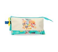 PAW PATROL Pawsome Vibes Estuche Triple, Azul, Poliéster