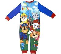 Paw Patrol Pijama Entero para Niños, Una Pieza 100% Poliéster Pijama Niño Entero, Adventure Pups, 3-4 Años: 104cm, Azul