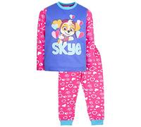 Paw Patrol - Pijama infantil de manga larga con personajes - Ropa de dormir 100% algodón - Producto oficial, Rosa - Skye, 2-3 años