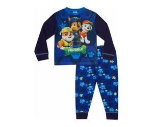 Paw Patrol Pijama Largo, Nick Jr W17 para Niños Azul 3-4 Años