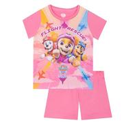 Paw Patrol Pijama Niña Pijamas Niña con Chase, Marshall Y Skye | Pijama Corto Verano | Rosa 7-8 años