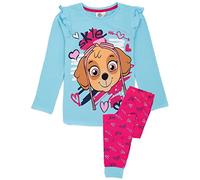 Paw Patrol Pijama Skye de la para niñas | Conjunto de pantalón y Camiseta de Manga Larga Character Lounge Azul/Rosa | Ropa de niños PJs Pijama Loungewear Ropa de Dormir | Mercancía de Regalo Acogedor