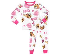 Paw Patrol Pijamas para Niñas Ajuste Ceñido Blanco 4-5 Años