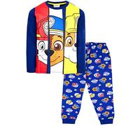 Paw Patrol - Pijamas para niños - Pijamas de manga larga con personajes - Ropa de dormir 100% algodón - Mercancía oficial, azul marino, 3-4 años