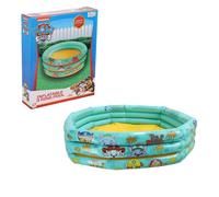 Paw Patrol Piscina, Piscina Hinchable, Diseño Chase Rubble Skye Marshall Piscina Infantil, Piscina de Jardin, Piscina Redonda Multicolor, 100 CM
