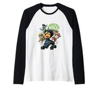 Paw Patrol Policía Cachorro Chase Lets Roll con Grupo Camiseta Manga Raglan