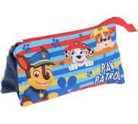 Paw Patrol - Portalápices, estuche triple, bolso escolar y guardería para niños y adolescentes, 22 x 12 cm