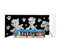 Paw Patrol Poster de Papel de Rascar para Niños, Incluye Poster de Papel de Rascar Diseño de La Patrulla Canina y Lápiz de Madera, Kit de Manualidades Infantil