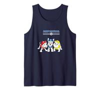 Paw Patrol Pup Trio Badge Bar Bold Outline Graphic Camiseta sin Mangas