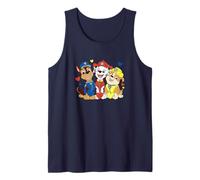 Paw Patrol Pup Trio Sitting With Colorful Hearts Camiseta sin Mangas