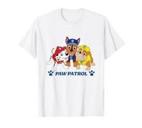 Paw Patrol Pups Group Shot and Paw Prints Camiseta