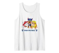 Paw Patrol Pups Group Shot and Paw Prints Camiseta sin Mangas