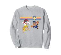 Paw Patrol Pups In Action Retro Multicolor Racing Stripes Sudadera