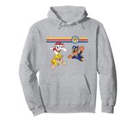 Paw Patrol Pups In Action Retro Multicolor Racing Stripes Sudadera con Capucha