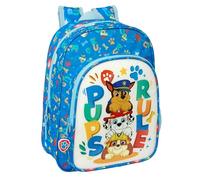 PAW PATROL PUPS RULE - Mochila Escolar Infantil Animada, Mochila Niño, Mochila Infantil, Adaptable a Carro, Ideal para Niño en Edad Escolar, Cómoda y Versátil, Calidad y Resistencia, 26x11x34cm, Color