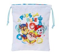 Paw Patrol PUPS Rule - Saquito Merienda Lunch Bag, Portatodo, Calidad y Máxima Resistencia, Porta Comida, Recreo, 20x25 cm, Color