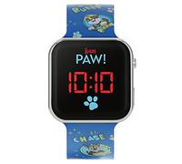 Paw Patrol Reloj de Cuarzo Digital Unisex para niños con Correa de Silicona PAW4354, Azul, Correa