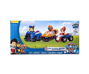 Paw Patrol Rescue Racers 3pk Online Exclusive 2 (Chase, Zuma, Ryder) vehículo de juguete - Vehículos de juguete (Zuma, Ryder), Multicolor, Camión, De plástico, Interior, 3 año(s), Niño/niña) , color/modelo surtido