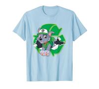Paw Patrol Rocky Torn Badge Camiseta, Hombre, Azul Bebé, M