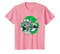 Paw Patrol Rocky Torn Badge Camiseta, Niños, Rosado, 8 años