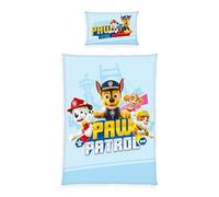 Paw Patrol - Ropa de Cama para niños pequeños, Funda de Almohada de Aprox. 40 x 60 cm, Funda nórdica de 100 x 135 cm, con Solapa de Hotel y Tira de Botones, 100% algodón