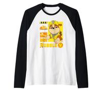 Paw Patrol Rubble Action Icon Camiseta Manga Raglan