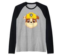 Paw Patrol Rubble Large Face Camiseta Manga Raglan