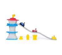 Paw Patrol Sede Deluxe Mini Tower pista con 3 personajes con vehículos - Chase, Marshall y Rubble - a partir de 2 años - Multicolor
