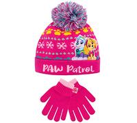Paw Patrol Set de gorro y guantes de invierno para niños Skye Everest Rosa Talla única