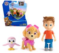 PAW Patrol Skye & Alex Porter Figure Pack with Lil Hootie Toy Figure, Kids Toys