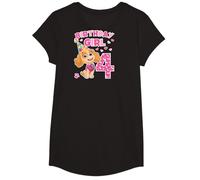 Paw Patrol Skye Happy Birthday Girl Edad 4 Camiseta