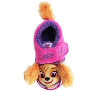 Paw Patrol Skye Pantuflas, Niñas, Novedosas Zapatillas de Estar por Casa para Niños en Color Rosa con Orejas y Cola en 3D, Cierre con Correa de Velcro, Talla 5 UK, 22 EU