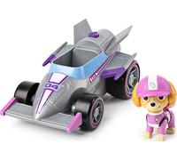 PAW Patrol Skye’s Vehicle with Sounds, for Kids Aged 3 Years and Over Skye Ready, Rescue Skye's Race & Go Deluxe Vehículo con Sonidos, para niños a Partir de 3 años, Color Gris (Spin Master 6058586)