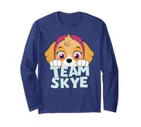 Paw Patrol Skye Team Fun Rescue Hero Adventure Bay Retro Cachorro Manga Larga