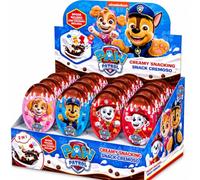 Paw Patrol Snack Cremoso con Sorpresa 24 Unidades | Patrulla Canina con Figura Coleccionable o Goma de Borrar 3D, Caja Display Infantil