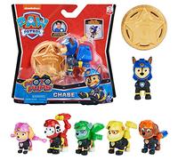 PAW Patrol Chase Figura con Insignia de policía para coleccionar Moto Pups Patrulla Canina 6059490 - Juguete Infantil de 3 años y Modelo Aleatorio, Multicolor, Mediana (Spin Master 20128239)