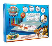 Paw Patrol – Juego de bolígrafos pulverizadores Deluxe PW22368 – 12 bolígrafos, 16 plantillas