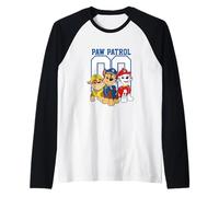 Paw Patrol Team Paw Collegiate Camiseta Manga Raglan