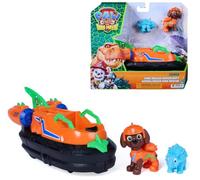 Paw Patrol: The Dino Movie, aerodeslizador Dino Rescue de Zuma con Gancho de Rescate Extensible, 2 Figuras de acción y un vehículo, Juguetes para niños y niñas, a Partir de 3 años