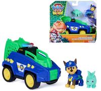 Paw Patrol: The Dino Movie, Dino Rescue Cruiser de Chase con Gancho con Resorte y 2 Figuras de acción, Juguetes para niños y niñas, a Partir de 3 años