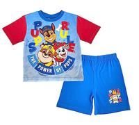 Paw Patrol The Power of Pups - Pijama de verano para niños, color azul, de 18 meses a 5 años