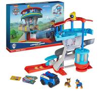 PAW Patrol PATRULLA CANINA - Centro de Mando Patrulla Canina: Torre de Control con Lanzador de Coches, 1 Coche Policía, 2 Figuras de Chase y Accesorios - 6065500 - Juguetes Niños 3 Años +