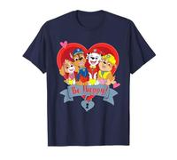 Paw Patrol Valentine's Day Be Happy Heart Group Camiseta