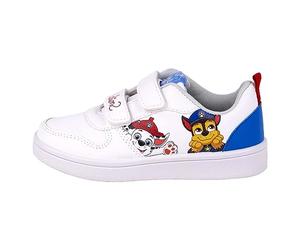 Paw Patrol Zapatillas de Patrulla Canina - Color Blanco, Azul y Rojo - Talla 30 - Cierre de Velcro - Zapatillas Infantiles Deportivas con Suela PVC - Producto Original Diseñado en España