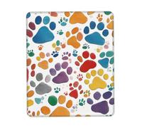 Paw Prints Art 1 - Alfombrilla de ratón para computadora, fácil deslizamiento, duradera, portátil, oficina y hogar, varios tamaños