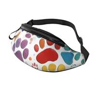 Paw Prints Art 1 Print - Riñonera elegante para hombre y mujer, paquete cómodo para viajes, senderismo, ciclismo y correr