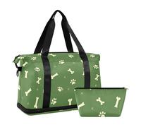 Paw Prints - Bolsa de viaje de gran tamaño para fin de semana, bolsa de deporte con bolsa de aseo multifuncional para senderismo, Huellas de garras, 1 size