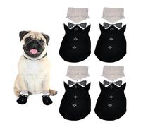 PAW Protection Dog Shoes - Calcetines para el invierno, 4pcs calcetines de nieve para perros sin deslizamiento pequeños | PAW Dog Shoes for Traction, protectores de patas para perros lavables a máquin