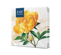 PAW Servilletas 33 x 33 cm, 20 uds - Flor De Peonía | Tres capas, absorbentes y resistentes, decoración para cumpleaños, boda y merienda, aporta color a la mesa